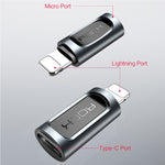 ROCK 2.1A便攜USB-C/Type-C轉8針音頻轉換耳機轉接器