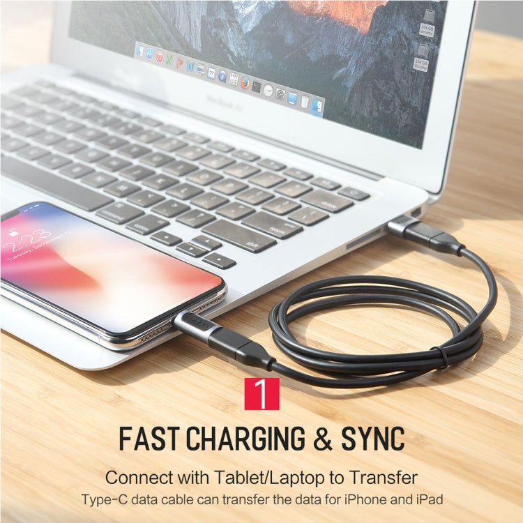 ROCK 2.1A便攜USB-C/Type-C轉8針音頻轉換耳機轉接器