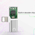 2合1 8針5V 1A聽音通話音頻轉換耳機轉接器，型號IP8P3681B、IP8P3681S