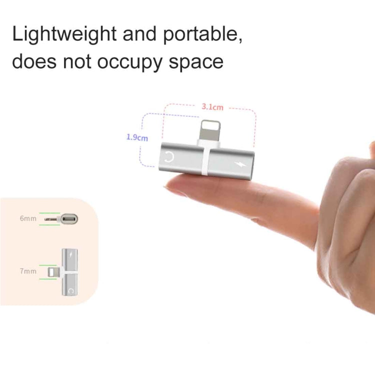 2合1 8針5V 1A聽音通話音頻轉換耳機轉接器，型號IP8P3681B、IP8P3681S