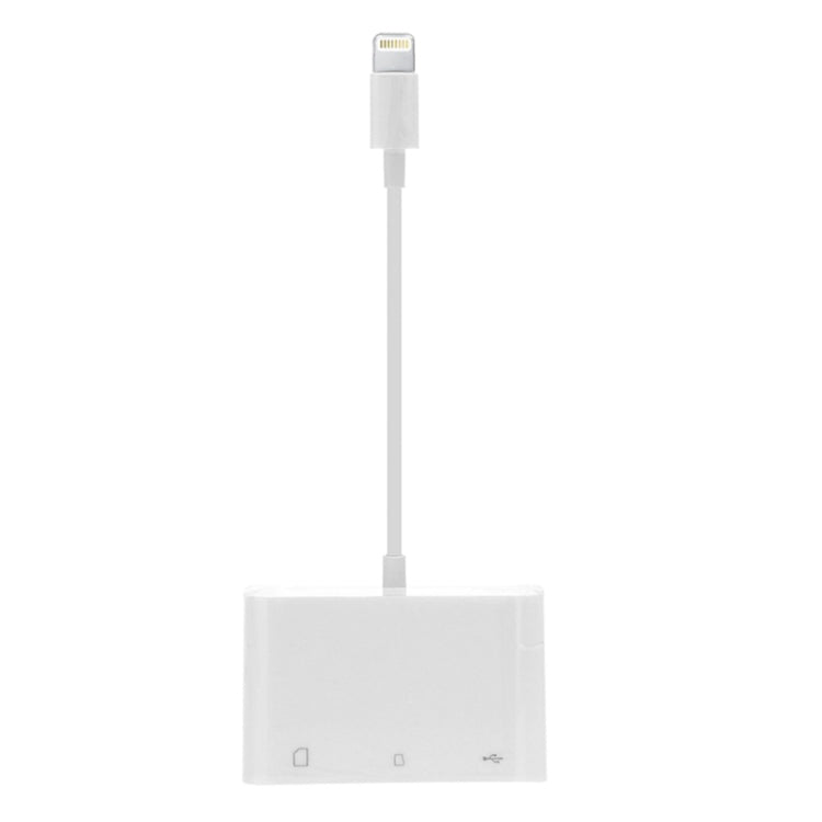 NK-1081 8 針轉 SD + TF + USB 埠相機讀卡器轉接器