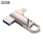 RQW-10F 2 合 1 USB 2.0 與 8 針 32GB 鑰匙圈隨身碟，RQW-10F