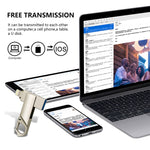 RQW-10F 2 合 1 USB 2.0 與 8 針 128GB 鑰匙圈隨身碟，RQW-10F