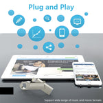 RQW-10F 2 合 1 USB 2.0 與 8 針 128GB 鑰匙圈隨身碟，RQW-10F