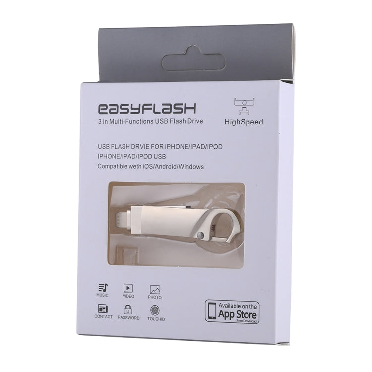 RQW-10F 2 合 1 USB 2.0 與 8 針 16GB 鑰匙圈隨身碟，RQW-10F