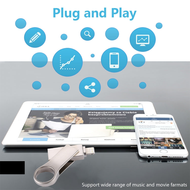 RQW-10D 2 合 1 USB 2.0 與 8 針 16GB 隨身碟，RQW-10D