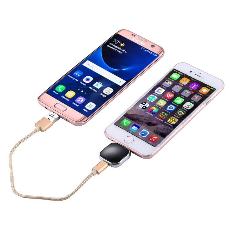 RQW-18S 8 針 64GB 多功能隨身碟附 USB / Micro USB 轉 Micro USB 線，RQW-18S 黑色