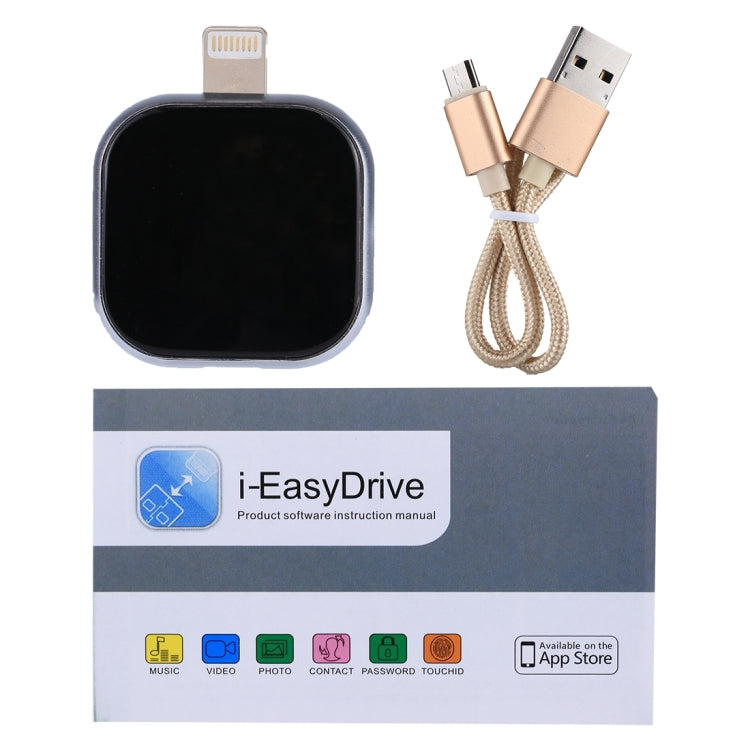 RQW-18S 8 針 64GB 多功能隨身碟附 USB / Micro USB 轉 Micro USB 線，RQW-18S 黑色