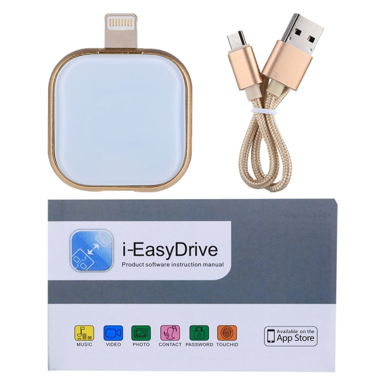 RQW-18S 8 針 64GB 多功能隨身碟附 USB / Micro USB 轉 Micro USB 線，RQW-18S 金色