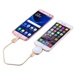 RQW-18S 8 針 128GB 多功能隨身碟附 USB / Micro USB 轉 Micro USB 線，RQW-18S 金色