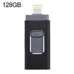 easyflash RQW-01B 3 合 1 USB 2.0 & 8 Pin & Micro USB 128GB 隨身碟，RQW-01B 黑色