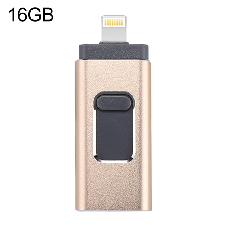 easyflash RQW-01B 3 合 1 USB 2.0 & 8 Pin & Micro USB 16GB 隨身碟，RQW-01B 黑色、RQW-01B 金色、RQW-01B 玫瑰金、RQW-01B 銀色
