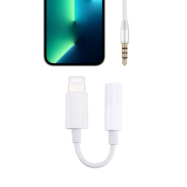 8 Pin 公頭轉 3.5mm 母頭音頻轉接線，需連接藍牙，長度：約7.5公分，支援藍牙