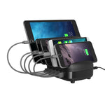 ORICO DUK-5P 40W 5 埠 USB 智能充電站附手機和平板支架，歐規插頭