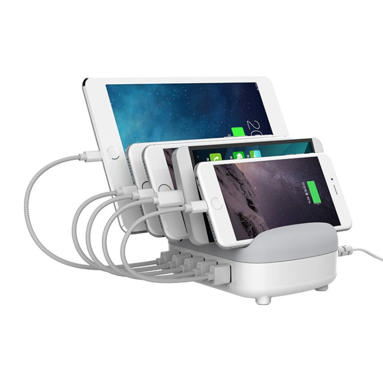 ORICO DUK-5P 40W 5 埠 USB 智能充電站附手機和平板支架，歐規插頭
