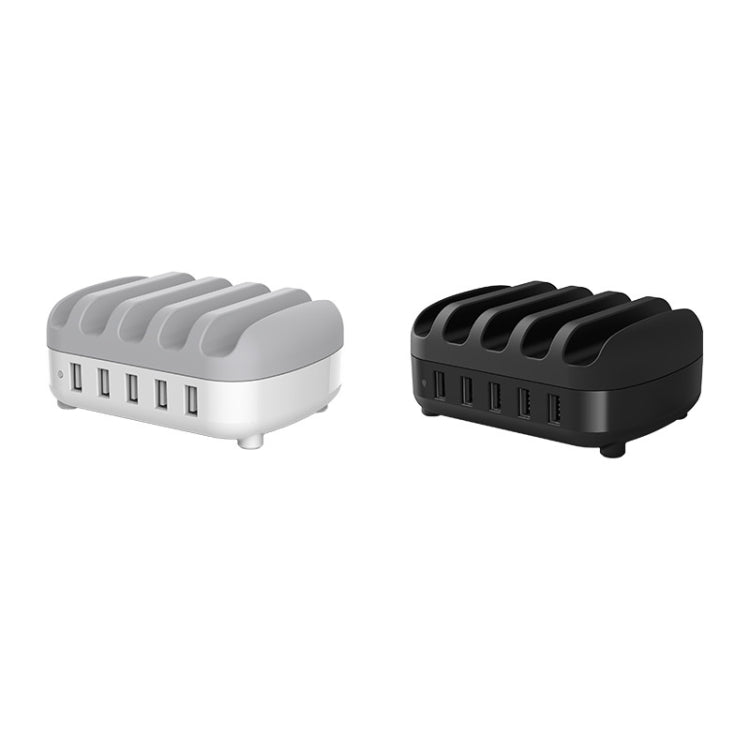 ORICO DUK-5P 40W 5 埠 USB 智能充電站附手機和平板支架，歐規插頭