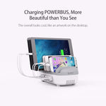 ORICO DUK-10P 120W 10 埠 USB 智能充電站附手機和平板支架，歐規插頭，歐規插頭（黑色），歐規插頭（白色），美規插頭（黑色），美規插頭（白色），英規插頭（黑色），英規插頭（白色），澳規插頭（黑色），澳規插頭（白色）
