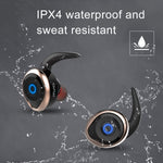AWEI T1 運動耳機 IPX4 防水無線藍牙 V4.2 立體聲耳機，支援 TWS，T1