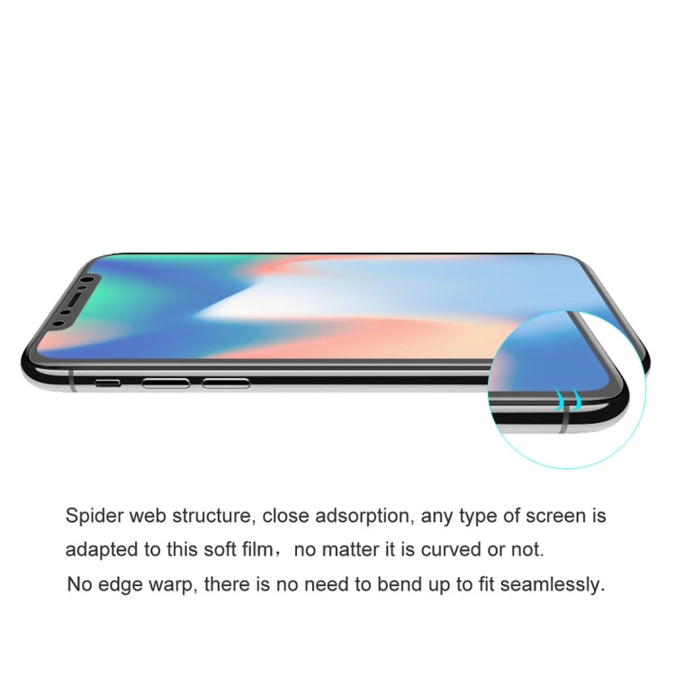 ENKAY Hat-Prince 0.1mm 3D 全螢幕防爆水凝膜，適用於 iPhone XS，TPU+TPE+PET 材質，iPhone XS