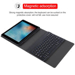 適用於iPad Pro 9.7 / 9.7吋 2017 / 9.7 2018 / Air / Air 2 IP071 可分離ABS智慧藍牙鍵盤+荔枝紋橫翻皮革平板保護套，適用於iPad Pro 9.7 / 9.7吋 2017 / 9.7 2018 / Air / Air 2、iPad Pro 9.7吋