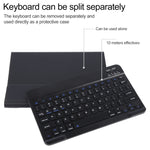 適用於iPad Pro 9.7 / 9.7吋 2017 / 9.7 2018 / Air / Air 2 IP071 可分離ABS智慧藍牙鍵盤+荔枝紋橫翻皮革平板保護套，適用於iPad Pro 9.7 / 9.7吋 2017 / 9.7 2018 / Air / Air 2、iPad Pro 9.7吋