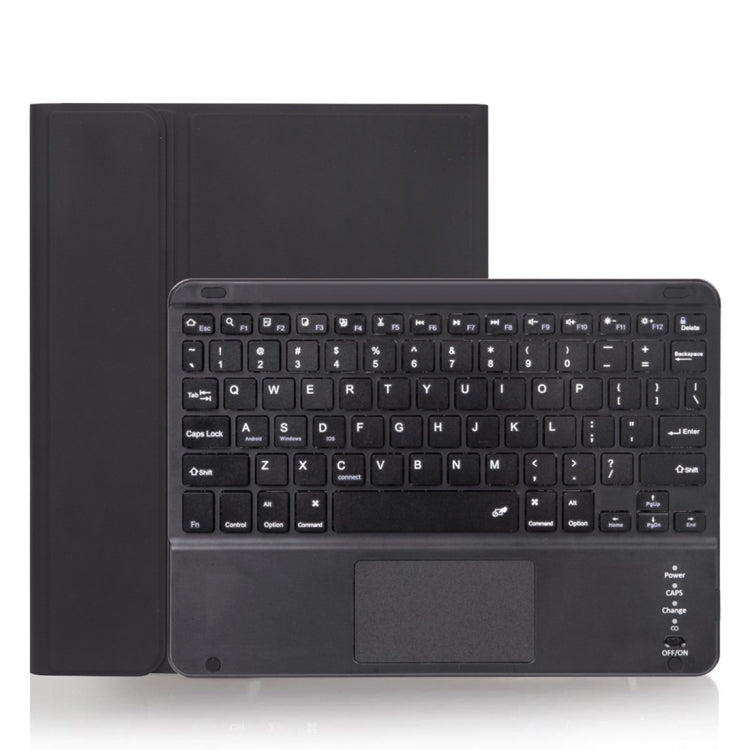 X-11BC 皮革素面紋理可拆式藍牙鍵盤平板保護套，適用於 iPad Pro 11 吋 2020 / 2018，附觸控板及筆槽