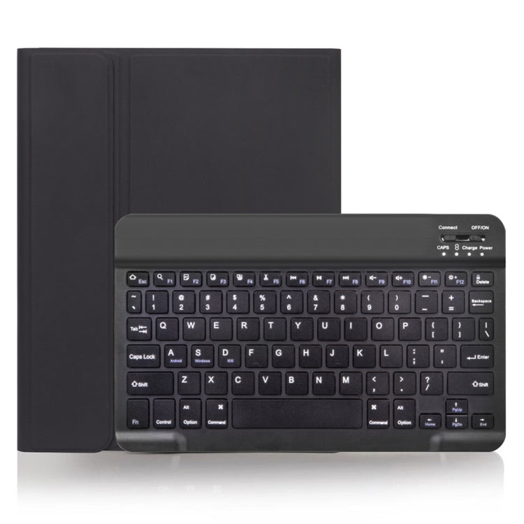 X-11B 素面紋理可拆式藍牙鍵盤平板保護套，適用於iPad Pro 11吋 2020 / 2018，帶筆槽，黑色鍵盤