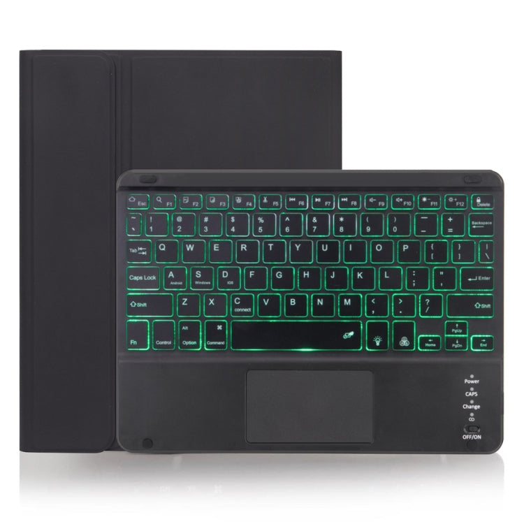 X-11BCS 皮革素面紋理可拆式藍牙鍵盤平板保護套，適用於 iPad Pro 11 吋 2020 / 2018，附觸控板、筆槽及背光