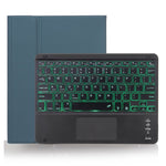X-11BCS 皮革素面紋理可拆式藍牙鍵盤平板保護套，適用於 iPad Pro 11 吋 2020 / 2018，附觸控板、筆槽及背光