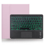 X-11BCS 皮革素面紋理可拆式藍牙鍵盤平板保護套，適用於 iPad Pro 11 吋 2020 / 2018，附觸控板、筆槽及背光
