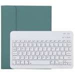 TG11B 可拆卸藍牙白色鍵盤 + 超細纖維皮革平板保護套，適用 iPad Pro 11 吋（2020），附筆槽及筆架，白色鍵盤