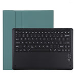 T129 可拆式藍牙黑色鍵盤超細纖維皮革平板保護套，適用於 iPad Pro 12.9 吋（2020），帶支架，黑色鍵盤
