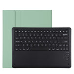 T129 可拆式藍牙黑色鍵盤超細纖維皮革平板保護套，適用於 iPad Pro 12.9 吋（2020），帶支架，黑色鍵盤