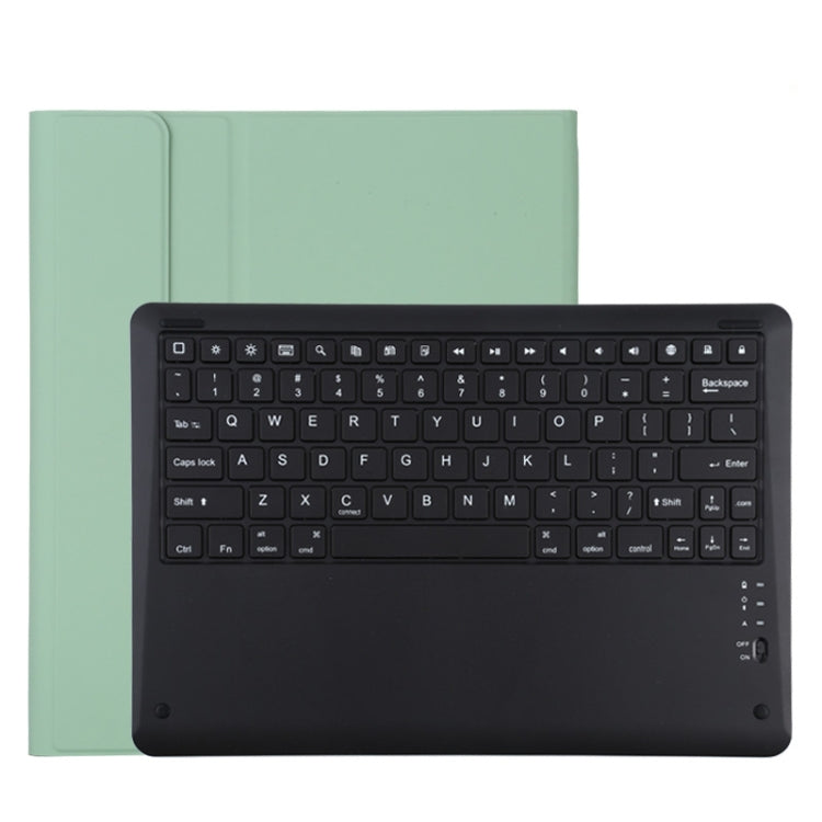 T129 可拆式藍牙黑色鍵盤超細纖維皮革平板保護套，適用於 iPad Pro 12.9 吋（2020），帶支架，黑色鍵盤