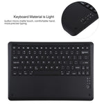 T129 可拆式藍牙黑色鍵盤超細纖維皮革平板保護套，適用於 iPad Pro 12.9 吋（2020），帶支架，黑色鍵盤