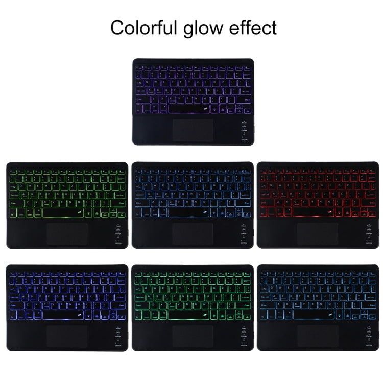 TG11BCS 可拆式藍牙黑色鍵盤超細纖維皮革平板保護套，適用於 iPad Pro 11 吋（2020），帶背光、觸控板、筆槽及筆架，黑色鍵盤