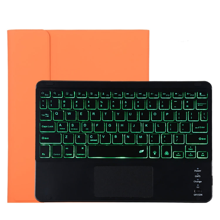 TG11BCS 可拆式藍牙黑色鍵盤超細纖維皮革平板保護套，適用於 iPad Pro 11 吋（2020），帶背光、觸控板、筆槽及筆架，黑色鍵盤