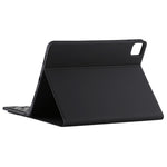 TG11BS 可拆式藍牙黑色鍵盤+超細纖維皮革平板保護套，適用於iPad Pro 11吋（2020），帶背光、筆槽及筆架，黑色鍵盤