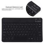 TG11BS 可拆式藍牙黑色鍵盤+超細纖維皮革平板保護套，適用於iPad Pro 11吋（2020），帶背光、筆槽及筆架，黑色鍵盤