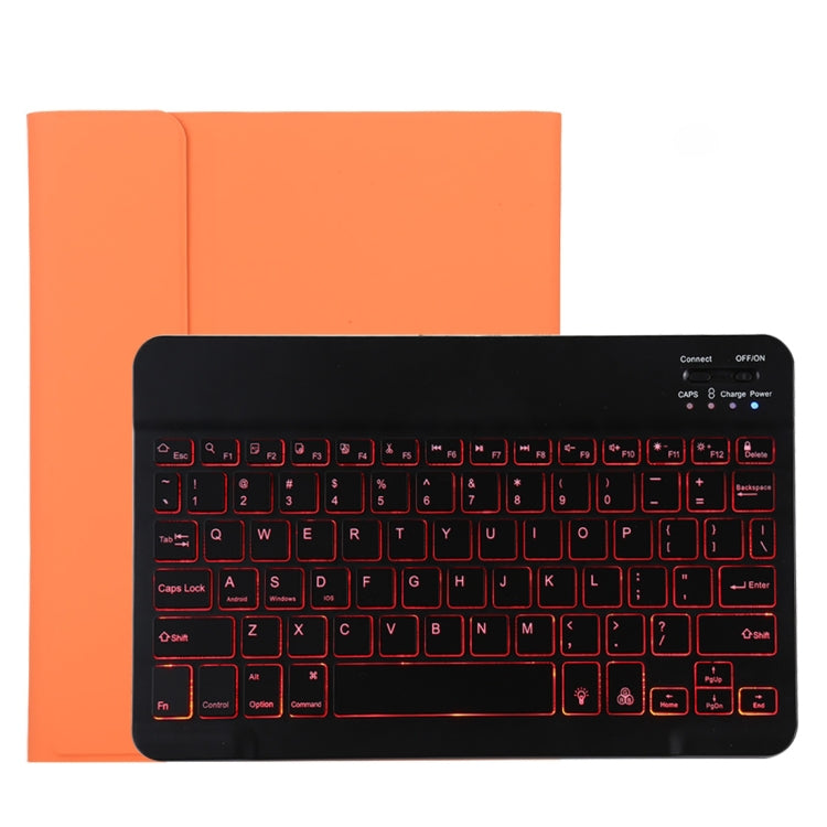 TG11BS 可拆式藍牙黑色鍵盤+超細纖維皮革平板保護套，適用於iPad Pro 11吋（2020），帶背光、筆槽及筆架，黑色鍵盤