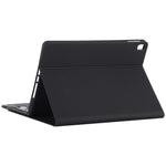 TG-102BCS 可拆式藍牙黑色鍵盤+超細纖維皮革平板保護套，適用於iPad 10.2吋 / iPad Air（2019），帶觸控板、背光、筆槽及筆架，黑色鍵盤