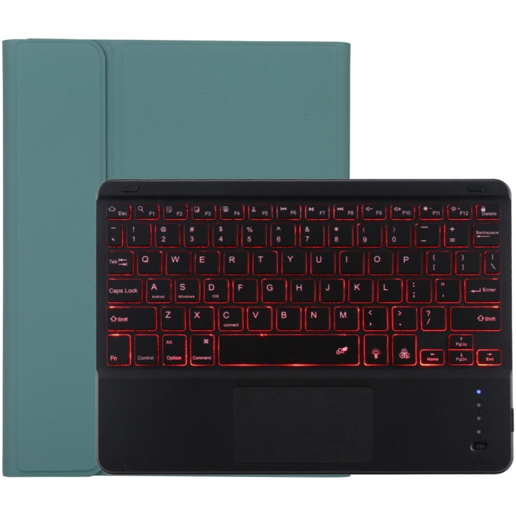 TG-102BCS 可拆式藍牙黑色鍵盤+超細纖維皮革平板保護套，適用於iPad 10.2吋 / iPad Air（2019），帶觸控板、背光、筆槽及筆架，黑色鍵盤