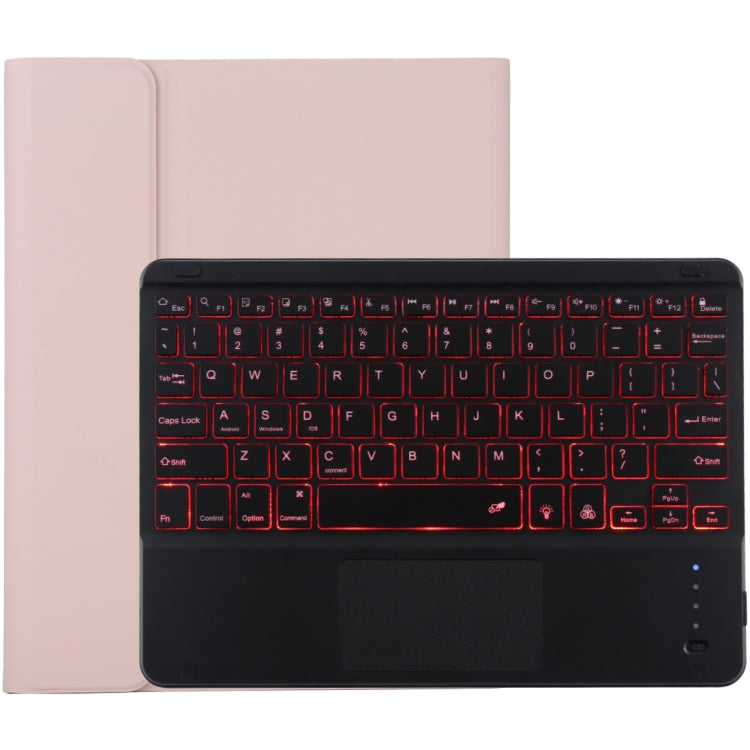 TG-102BCS 可拆式藍牙黑色鍵盤+超細纖維皮革平板保護套，適用於iPad 10.2吋 / iPad Air（2019），帶觸控板、背光、筆槽及筆架，黑色鍵盤