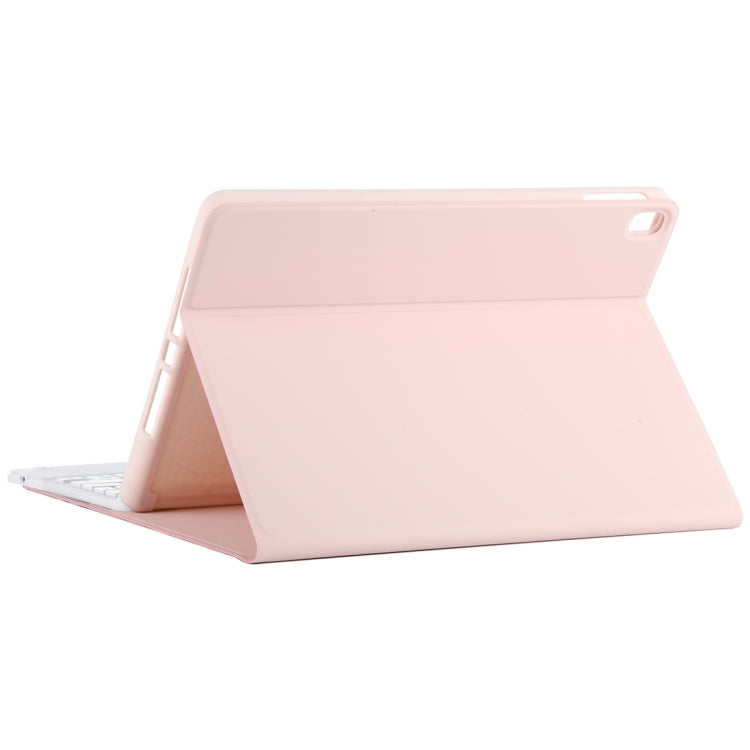 TG-102BC 可拆式藍牙白色鍵盤 + 超細纖維皮革平板保護套，適用於 iPad 10.2 吋 / iPad Air（2019），帶觸控板、筆槽及筆架，白色鍵盤