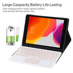TG-102BC 可拆式藍牙粉紅色鍵盤 + 10.2 吋 iPad / iPad Air (2019) 專用超細纖維皮革平板保護套，附觸控板、筆槽及筆架，粉紅色鍵盤
