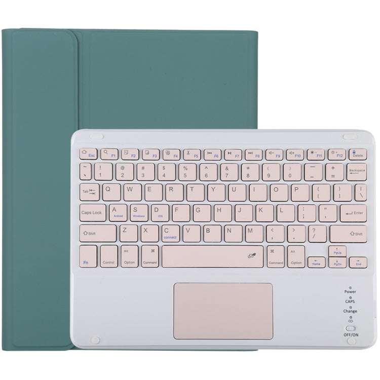 TG-102BC 可拆式藍牙粉紅色鍵盤 + 10.2 吋 iPad / iPad Air (2019) 專用超細纖維皮革平板保護套，附觸控板、筆槽及筆架，粉紅色鍵盤