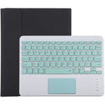 TG-102BC 可拆式藍牙綠色鍵盤 + 超細纖維皮革平板保護套，適用於iPad 10.2吋 / iPad Air (2019)，附觸控板、筆槽及筆架，綠色鍵盤