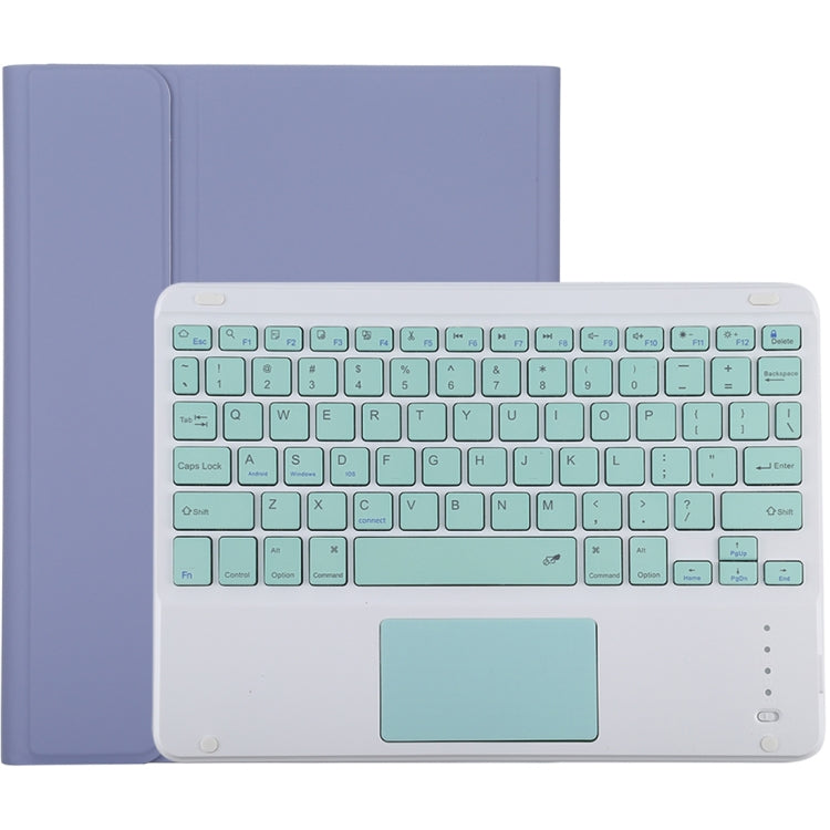 TG-102BC 可拆式藍牙綠色鍵盤 + 超細纖維皮革平板保護套，適用於iPad 10.2吋 / iPad Air (2019)，附觸控板、筆槽及筆架，綠色鍵盤