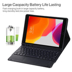 TG97BC 可拆式藍牙黑色鍵盤 + 超細纖維皮革平板保護套，適用於iPad 9.7吋，附觸控板、筆槽及筆架，TG97BC