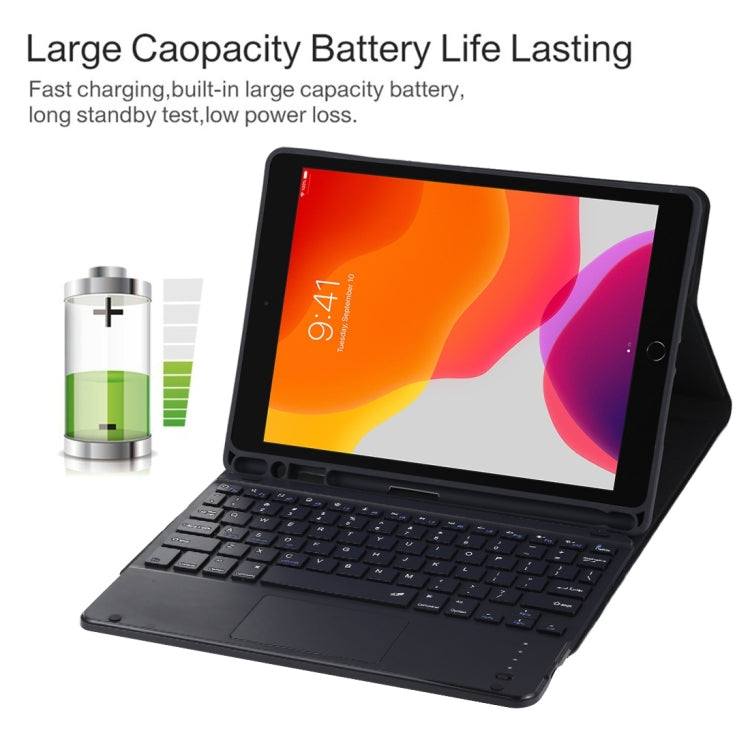 TG97BC 可拆式藍牙黑色鍵盤 + 超細纖維皮革平板保護套，適用於iPad 9.7吋，附觸控板、筆槽及筆架，TG97BC